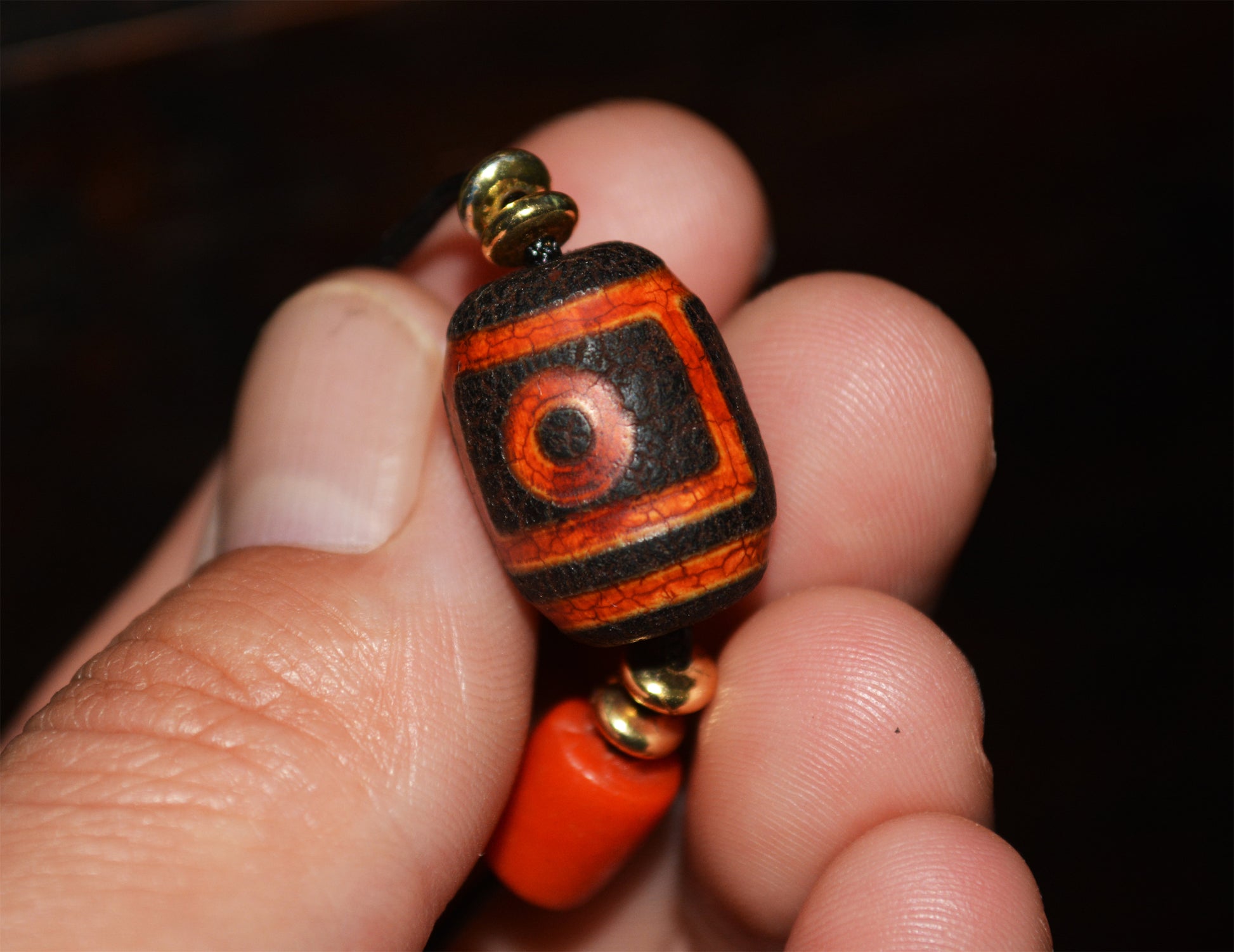 Genuine Tibetan Ancient Pure Two Eyes Dzi Bead Amulet Pendant Old Antique Real Himalaya Agate Nepal 2 Eyed Gzi Talisman Bracelet