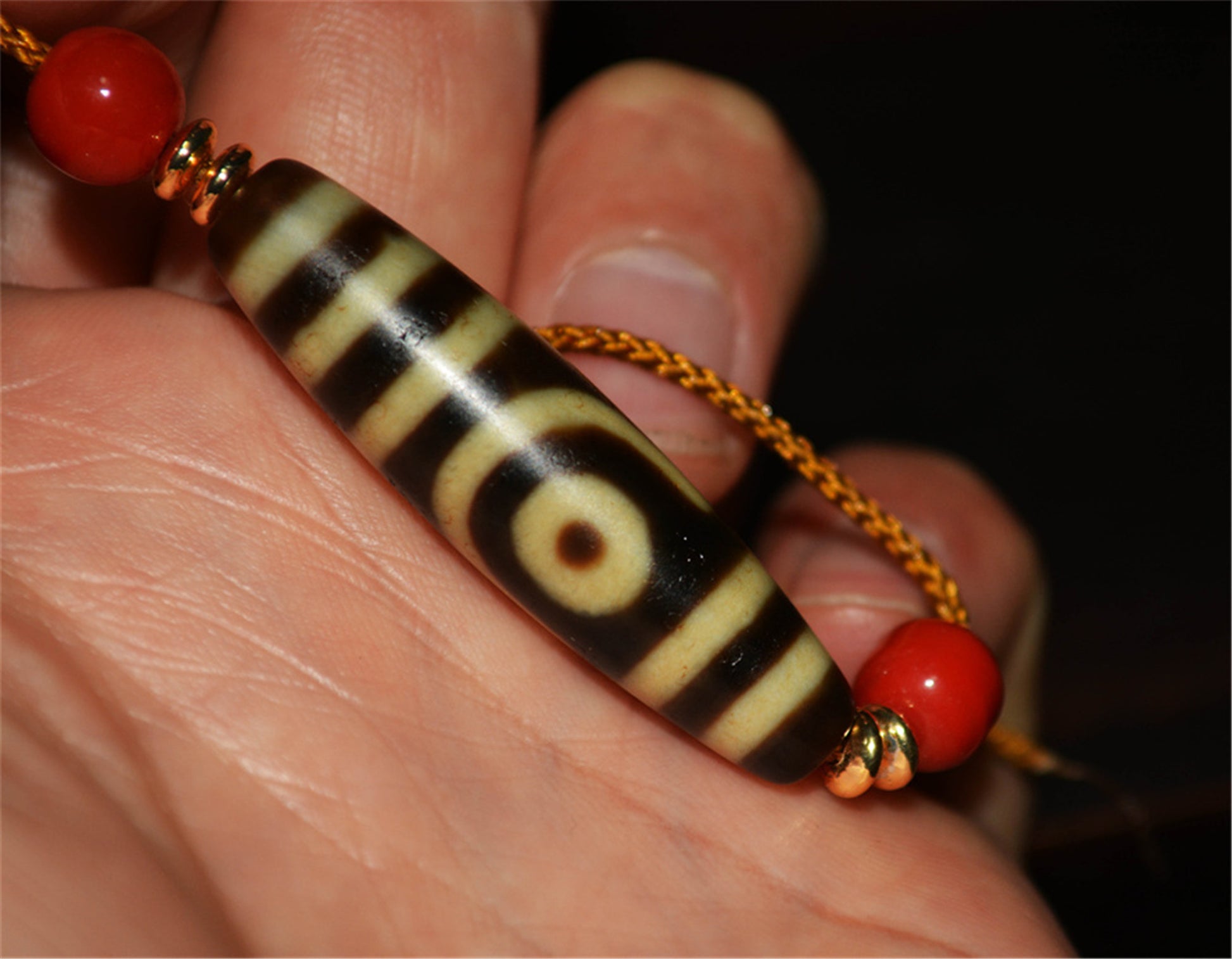Genuine Tibetan Ancient Two Eyes Dzi Bead Pendant Amulet Himalaya Old Antique Real Agate Nepal 2 Eyed Pure Gzi Talisman Bracelet