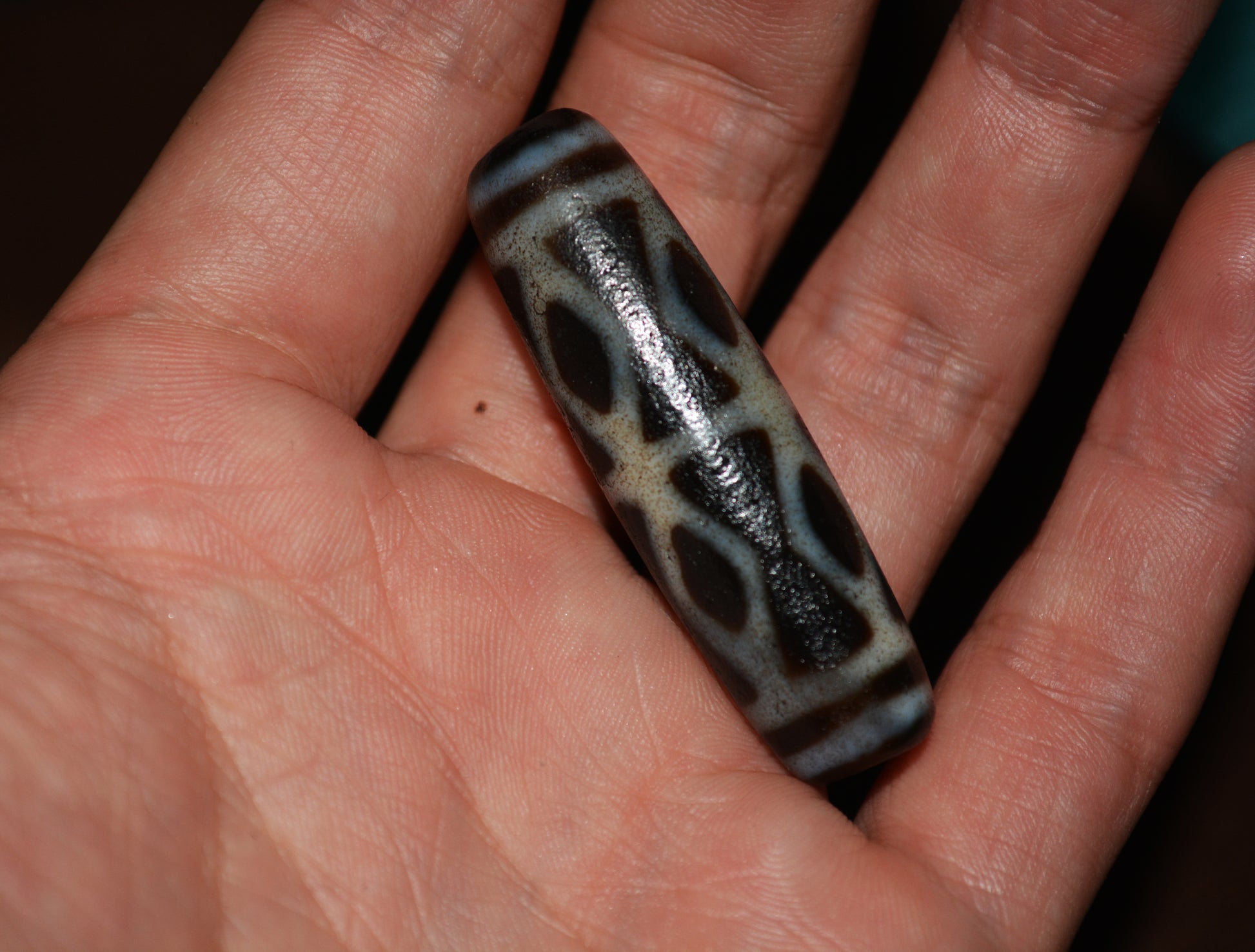 Real Tibetan Ancient Vajra Dorje Dzi Bead Pendant Amulet Himalaya Old Antique Genuine Agate Nepal Phurba Pure Gzi Talisman Bracelet