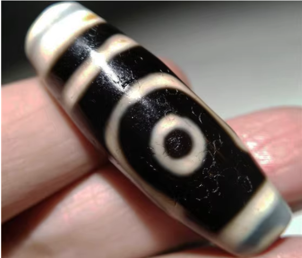 Genuine Tibetan Old Ancient Pure Two Eyes Dzi Bead Amulet Pendant Antique Real Himalayan Agate Nepal 2 Eyed Gzi Talisman Bracelet