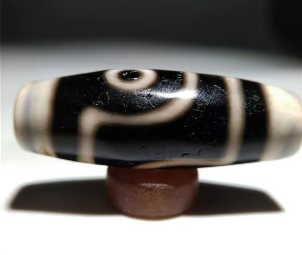 Genuine Tibetan Old Ancient Pure Two Eyes Dzi Bead Amulet Pendant Antique Real Himalayan Agate Nepal 2 Eyed Gzi Talisman Bracelet