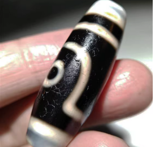 Genuine Tibetan Old Ancient Pure Two Eyes Dzi Bead Amulet Pendant Antique Real Himalayan Agate Nepal 2 Eyed Gzi Talisman Bracelet