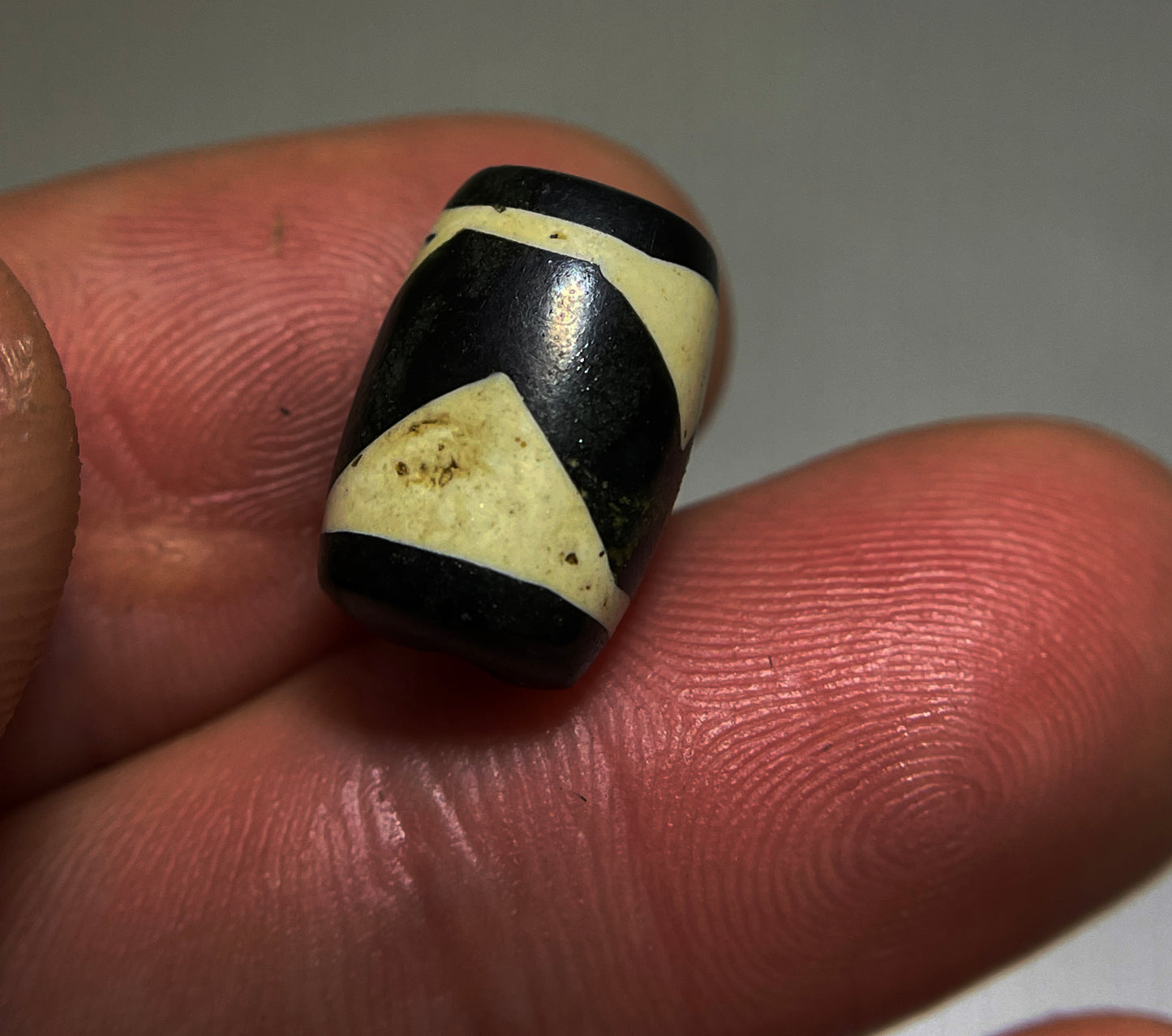 Genuine Tibetan Old Ancient Tiger Tooth Motif Dzi Bead Amulet Pendant Himalayan Pure Zigzag Gzi Lucky Talisman Bracelet