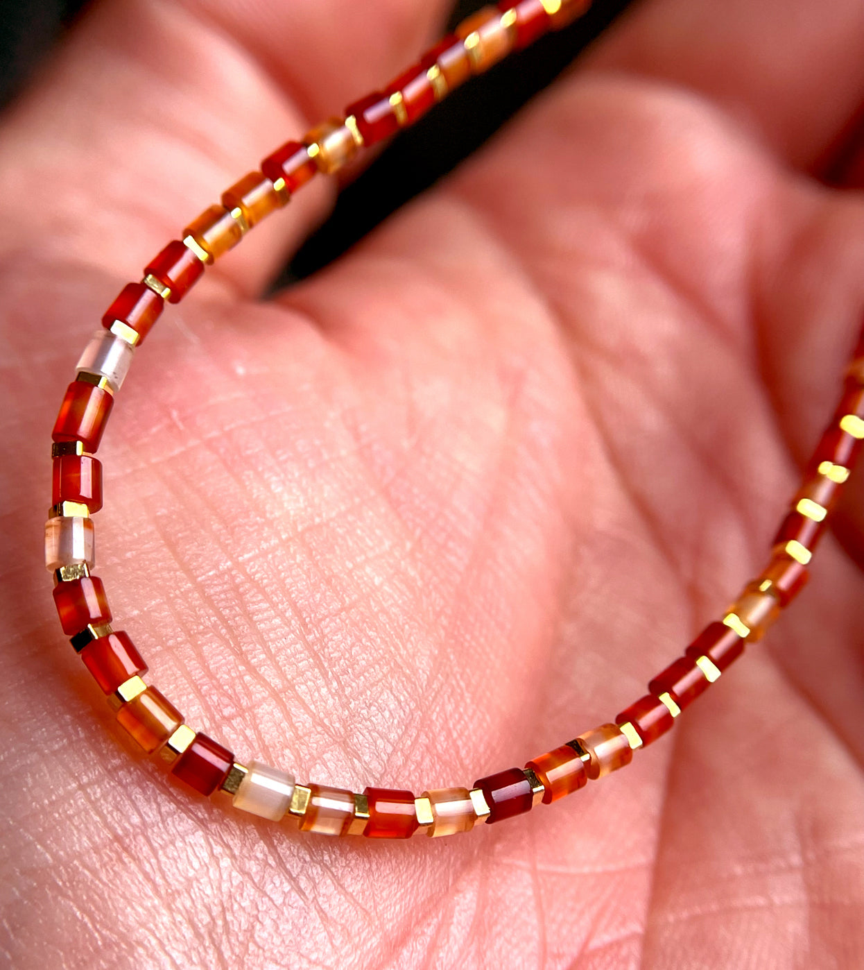 Tibetan Old Antiqe Red Agate Necklace Real Carnelian Bracelet Sardonyx Himalaya Mala Prayer Beads Natural Mini Small