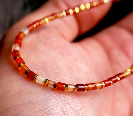 Tibetan Old Antiqe Red Agate Necklace Real Carnelian Bracelet Sardonyx Himalaya Mala Prayer Beads Natural Mini Small
