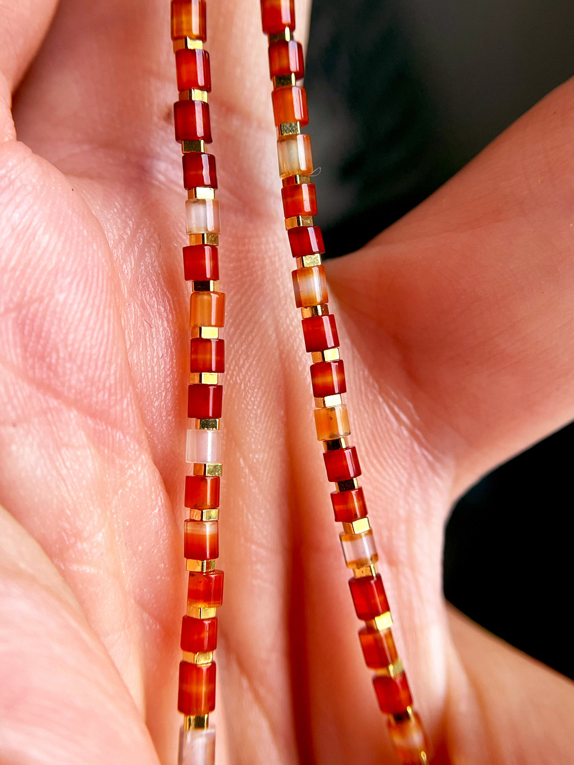 Tibetan Old Antiqe Red Agate Necklace Real Carnelian Bracelet Sardonyx Himalaya Mala Prayer Beads Natural Mini Small