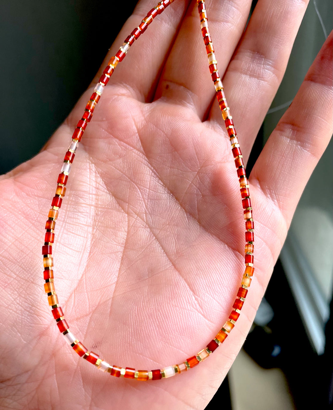 Tibetan Old Antiqe Red Agate Necklace Real Carnelian Bracelet Sardonyx Himalaya Mala Prayer Beads Natural Mini Small
