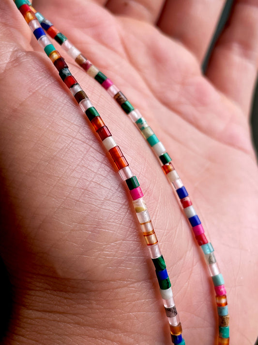 Tibetan Old Antiqe Necklace Lapis lazuli Lazurite Crystal Tiger’s eye Red Agate Bracelet Real Amazonite Himalaya Beads