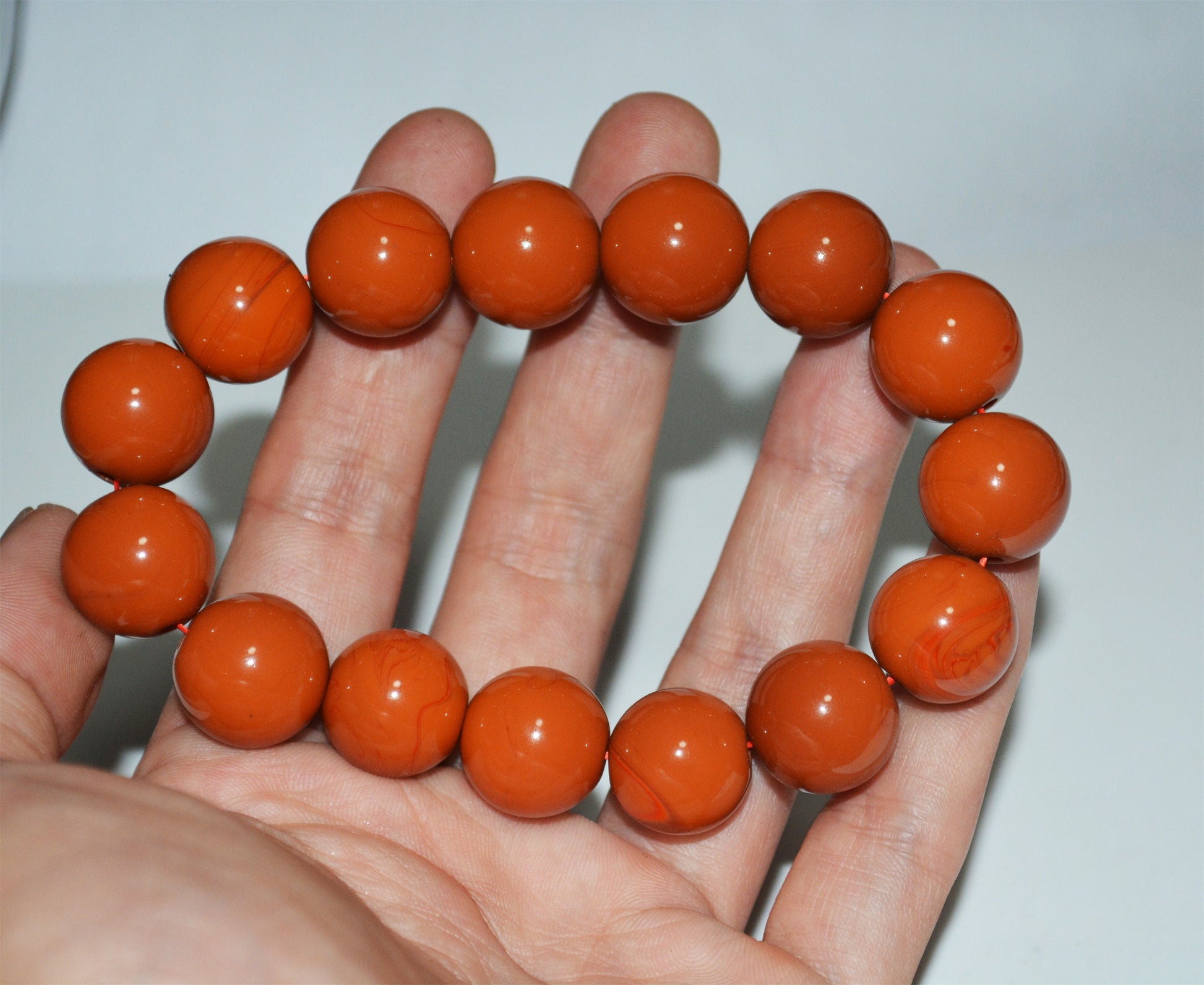Genuine Tibetan Old Pema Raka Agate Bracelet Mala Prayer Beads Nanhong Carnelian Rosary Himalaya Real Worry Amulet