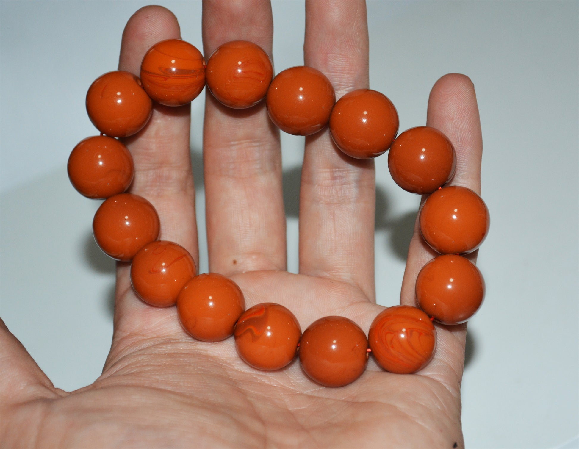 Genuine Tibetan Old Pema Raka Agate Bracelet Mala Prayer Beads Nanhong Carnelian Rosary Himalaya Real Worry Amulet