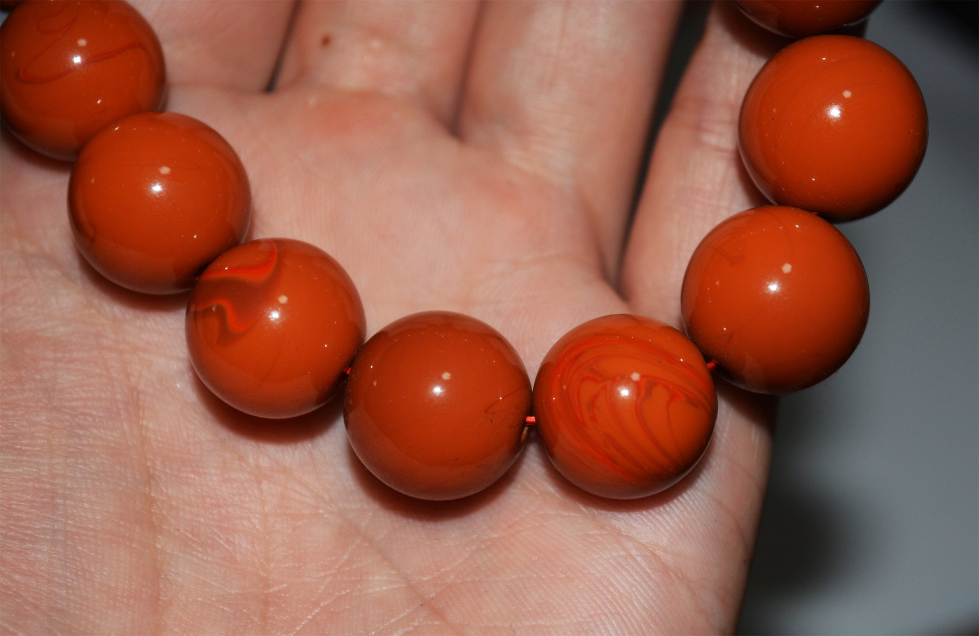 Genuine Tibetan Old Pema Raka Agate Bracelet Mala Prayer Beads Nanhong Carnelian Rosary Himalaya Real Worry Amulet
