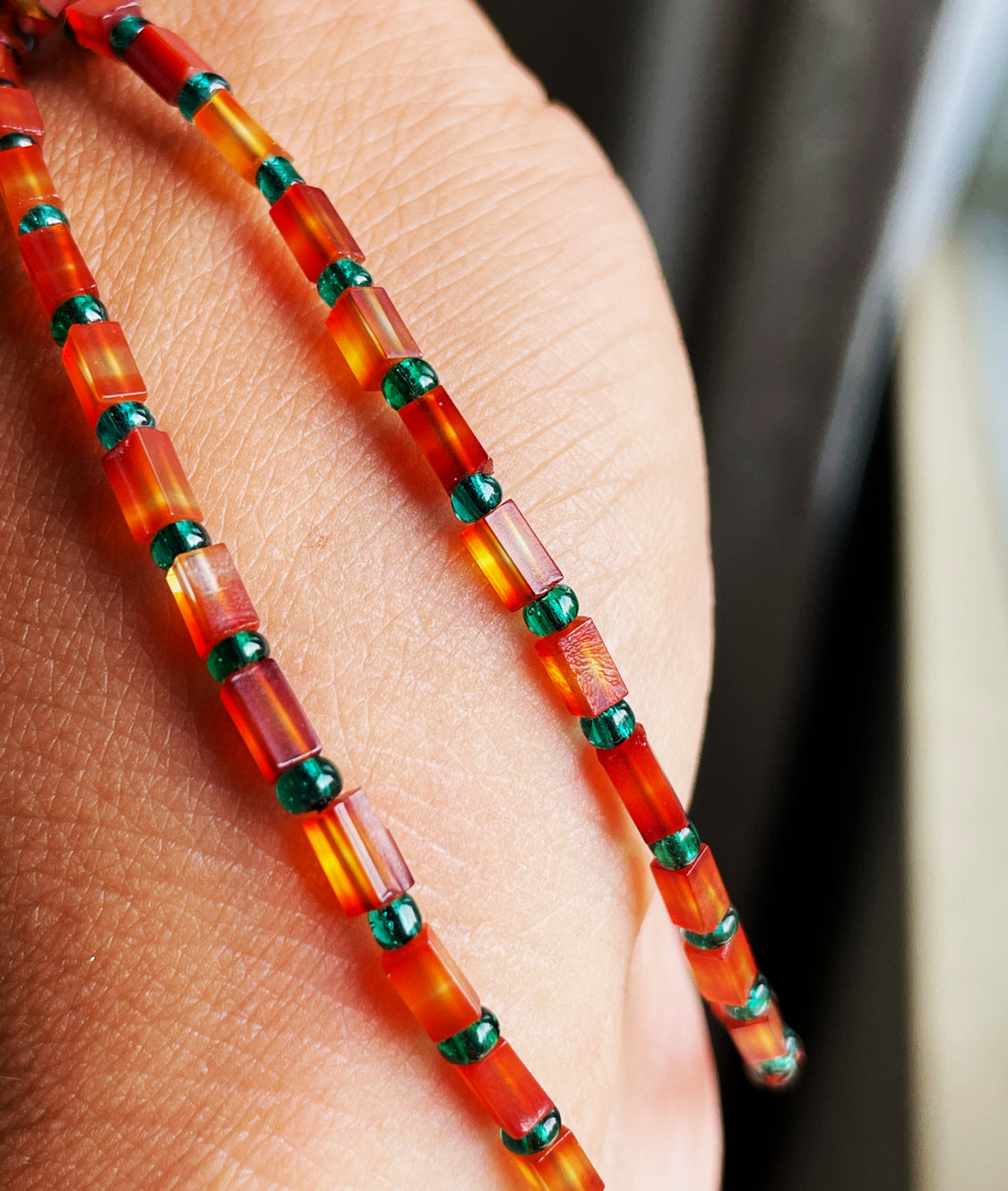 Himalaya Old Antiqe Red Agate Bracelet Necklace Real Mini Small Size Carnelian Tibetan Mala Prayer Beads Natural Sardonyx
