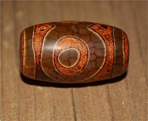 Himalayan Ancient Three Eyes Dzi Bead Amulet Pendant Real Tibet Old Agate 3 Eyed Pure Gzi Talisman Bracelet