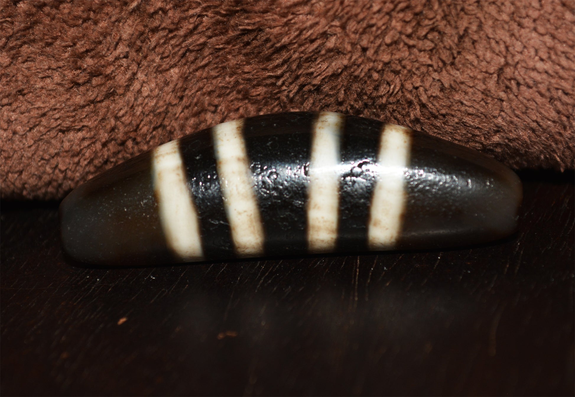 Himalayan Old Ancient Four Seven Stripes Dzi Bead 4 Striped Amulet Real Tibet Agate Gzi