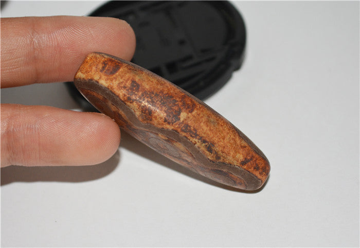 Himalayas Ancient Six Eyes Dzi Bead Amulet Pendant Agate Pure 6 Eyed Gzi Old Real Tibet Talisman