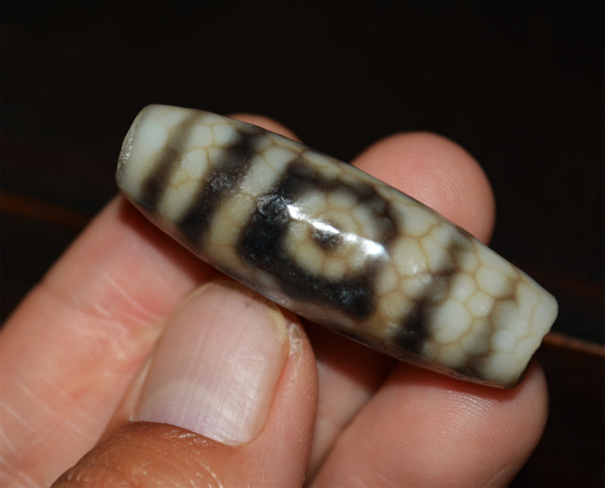 Himalayas Ancient Three Eyes Dzi Bead Amulet Real Tibet Pendant Agate Pure 3 Eyed Gzi Old Antique Genuine Talisman Bracelet