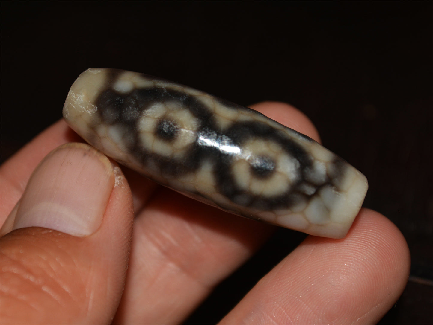 Himalayas Ancient Three Eyes Dzi Bead Amulet Real Tibet Pendant Agate Pure 3 Eyed Gzi Old Antique Genuine Talisman Bracelet