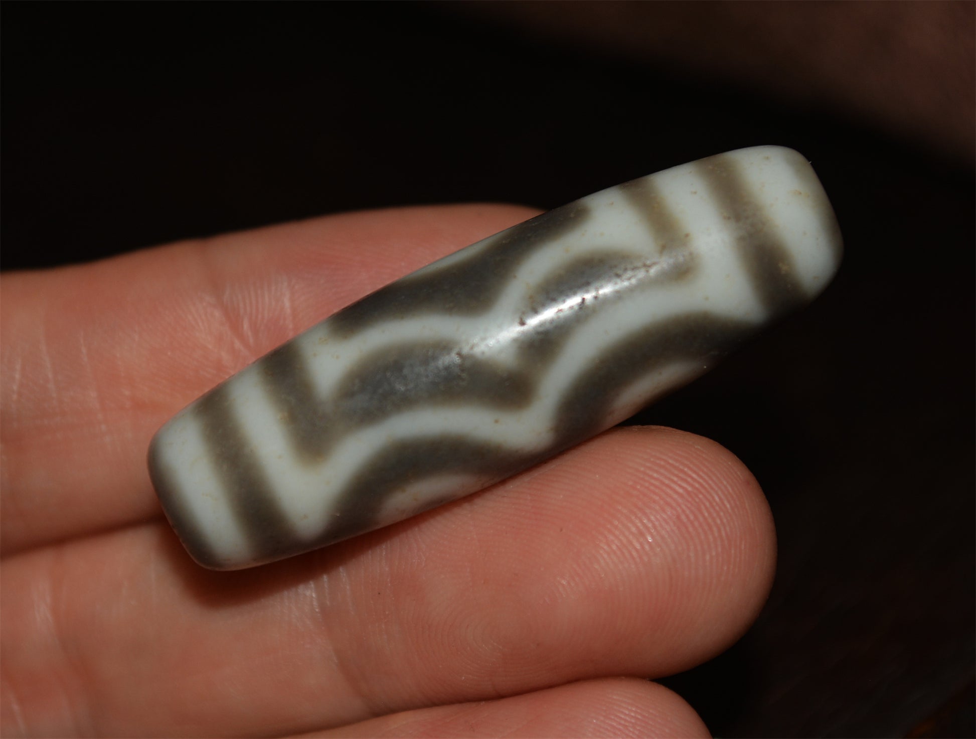 Himalayas Ancient Three Eyes Dzi Bead Amulet Real Tibetan Pendant Agate Pure 3 Eyed Gzi Old Antique Genuine Talisman Bracelet