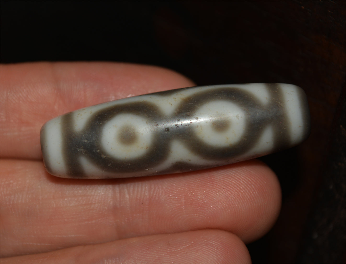 Himalayas Ancient Three Eyes Dzi Bead Amulet Real Tibetan Pendant Agate Pure 3 Eyed Gzi Old Antique Genuine Talisman Bracelet