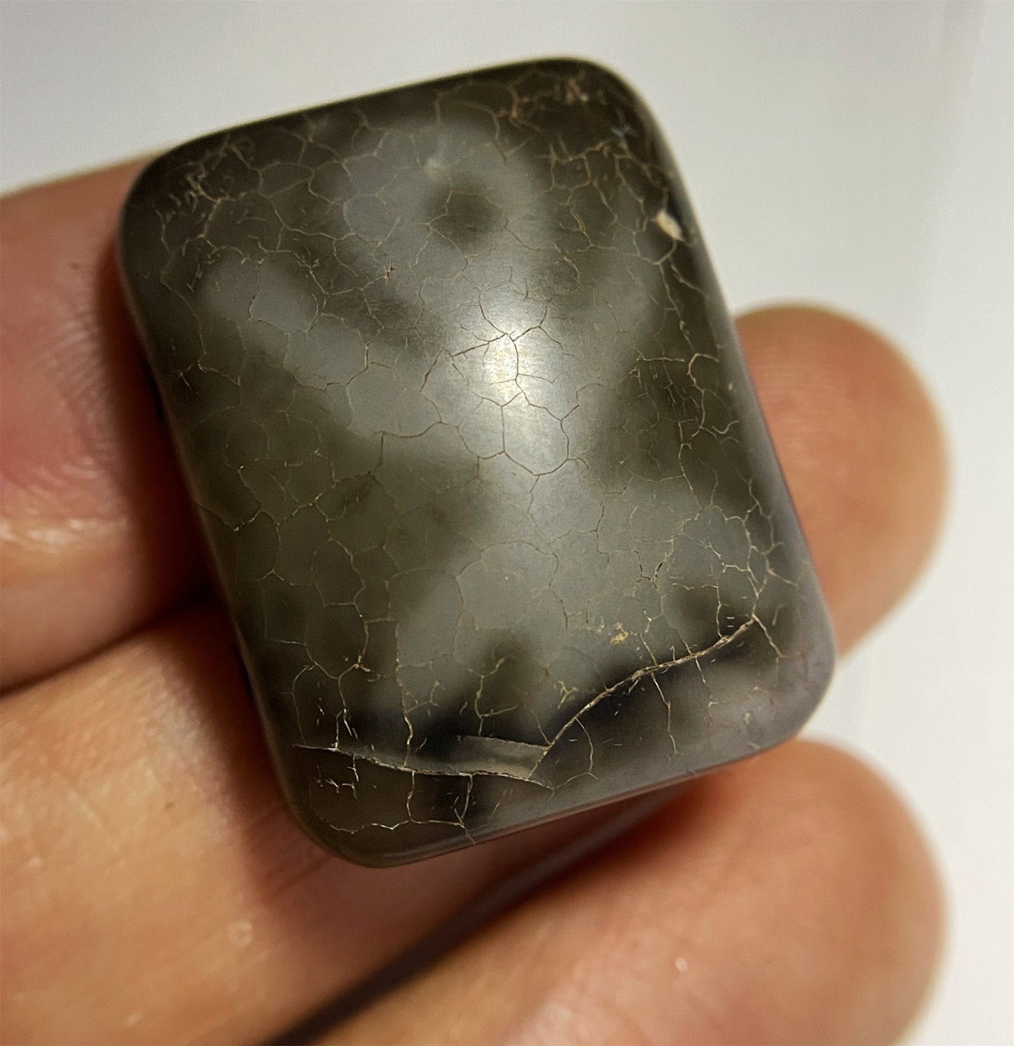 Himalayas Old God of Wealth Dzi Bead Pendant Amulet Tibet Agate Pure Fortune Gzi Antique Real Talisman