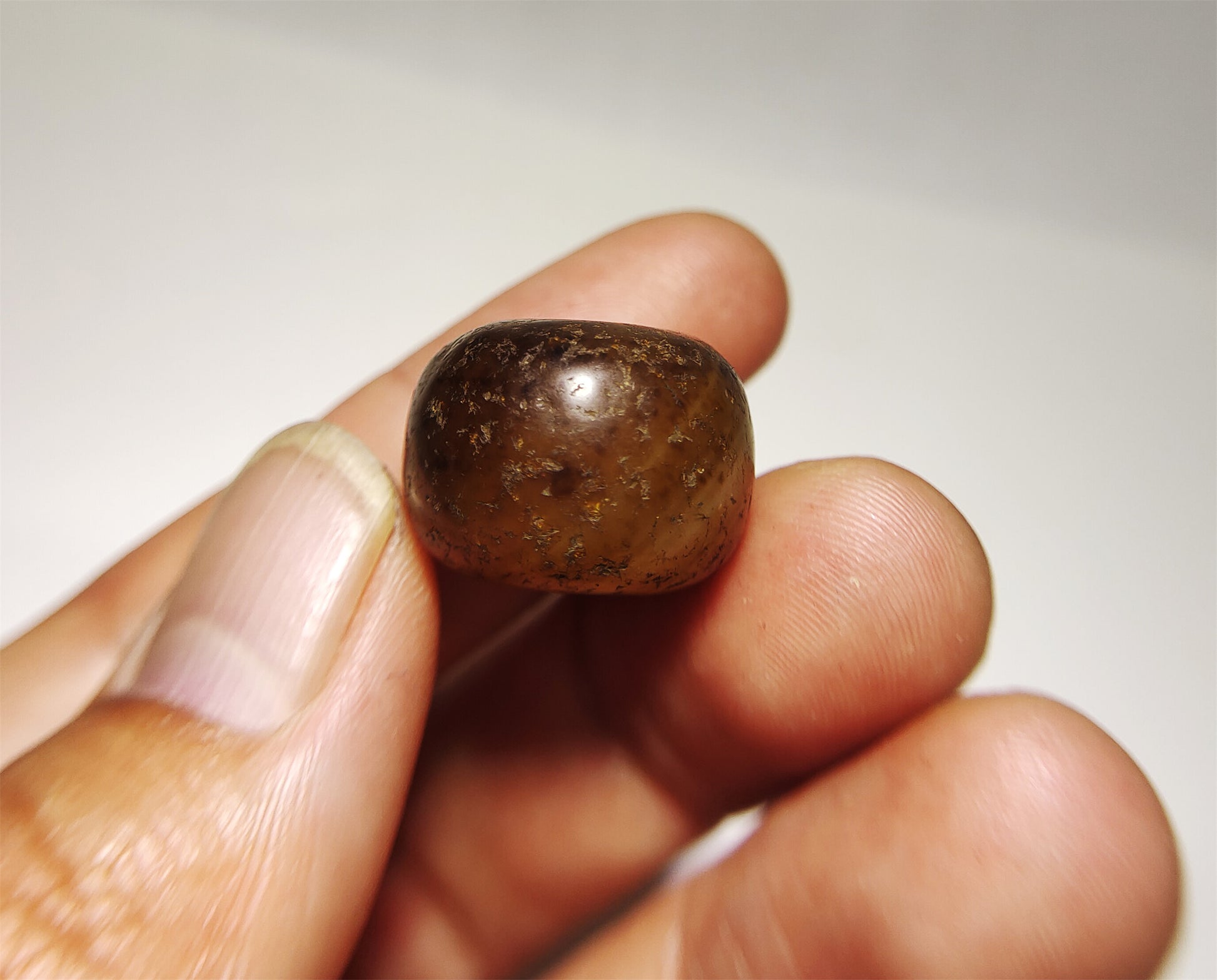 Old Ancient Agate Bead Bracelet Real Carnelian Pendant Antique Genuine Amulet