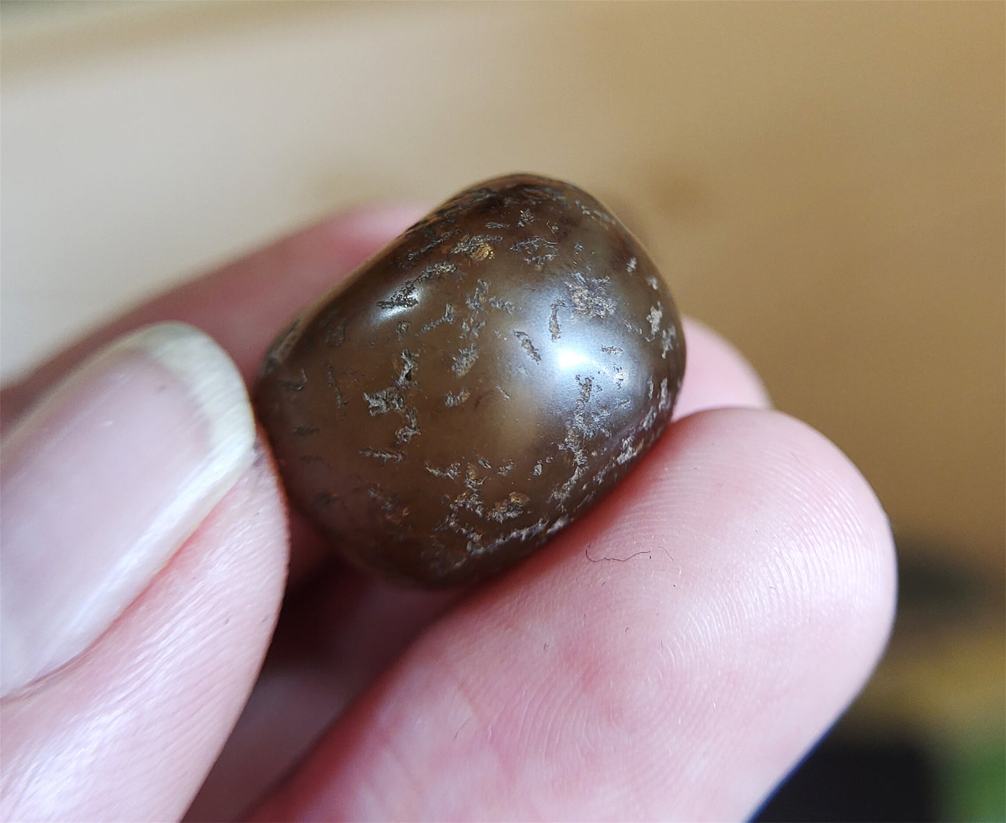 Old Ancient Agate Bead Bracelet Real Himalaya Carnelian Pendant Antique Genuine Amulet