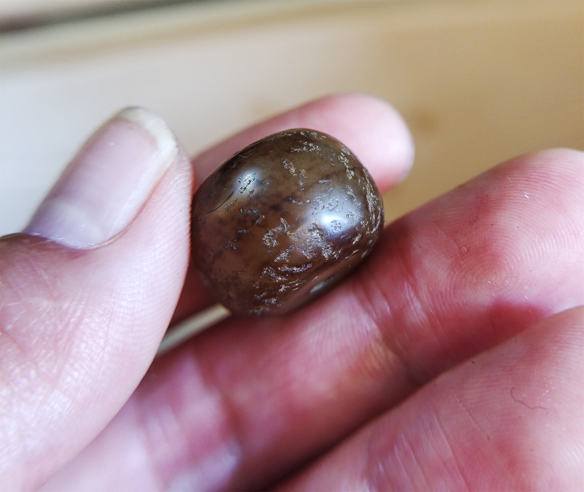 Old Ancient Agate Bead Bracelet Real Himalaya Carnelian Pendant Antique Genuine Amulet