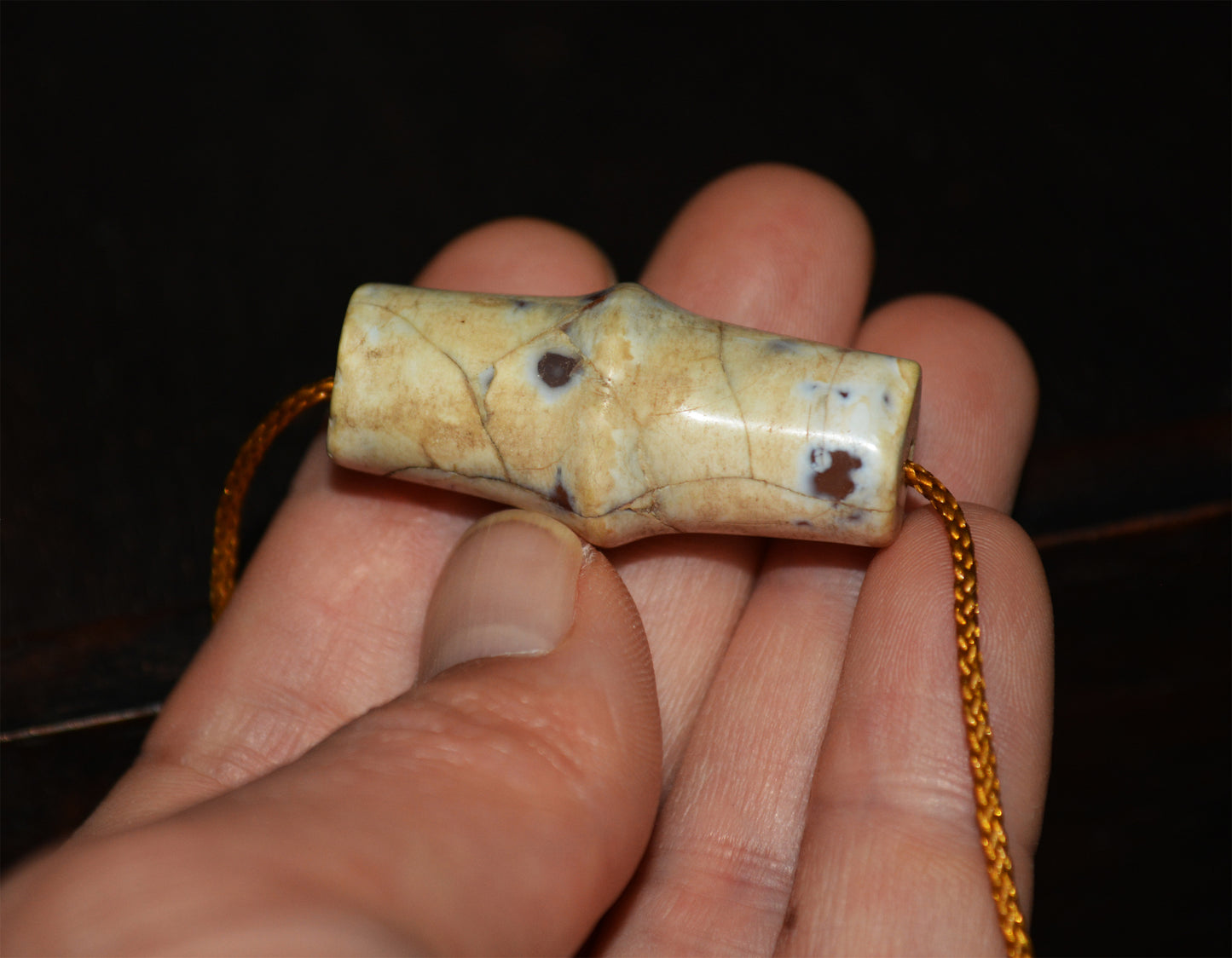 Old Ancient Agate Bead Bracelet Real Excavated Carnelian Pendant Antique Genuine Amulet