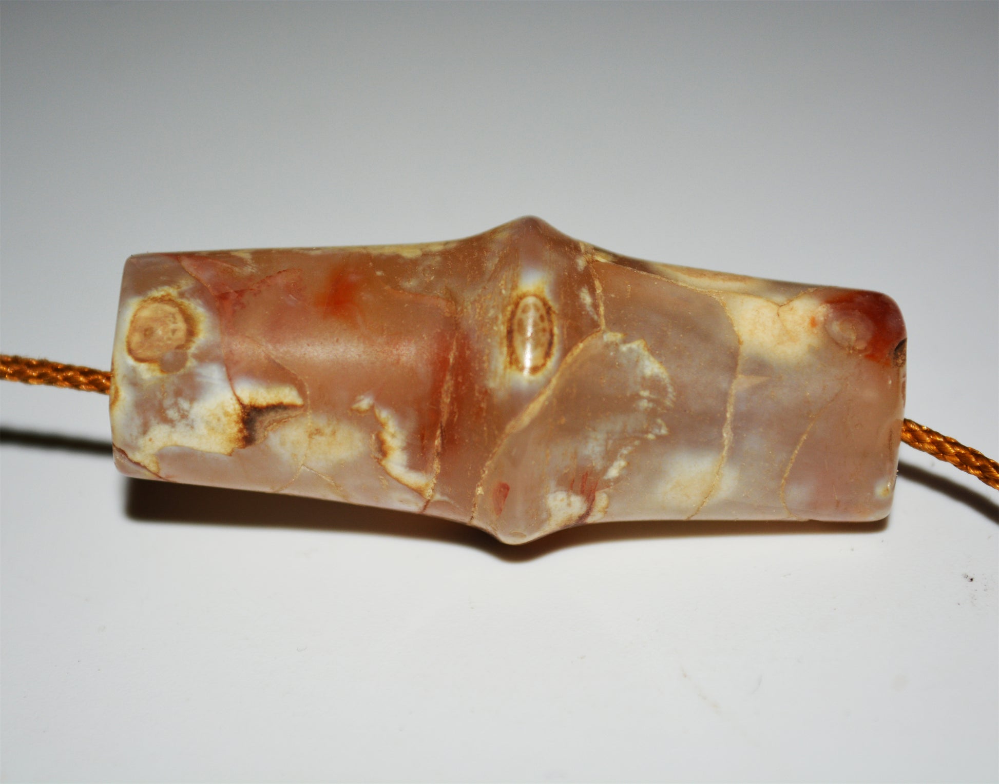 Old Ancient Agate Bead Bracelet Real Excavated Carnelian Pendant Genuine