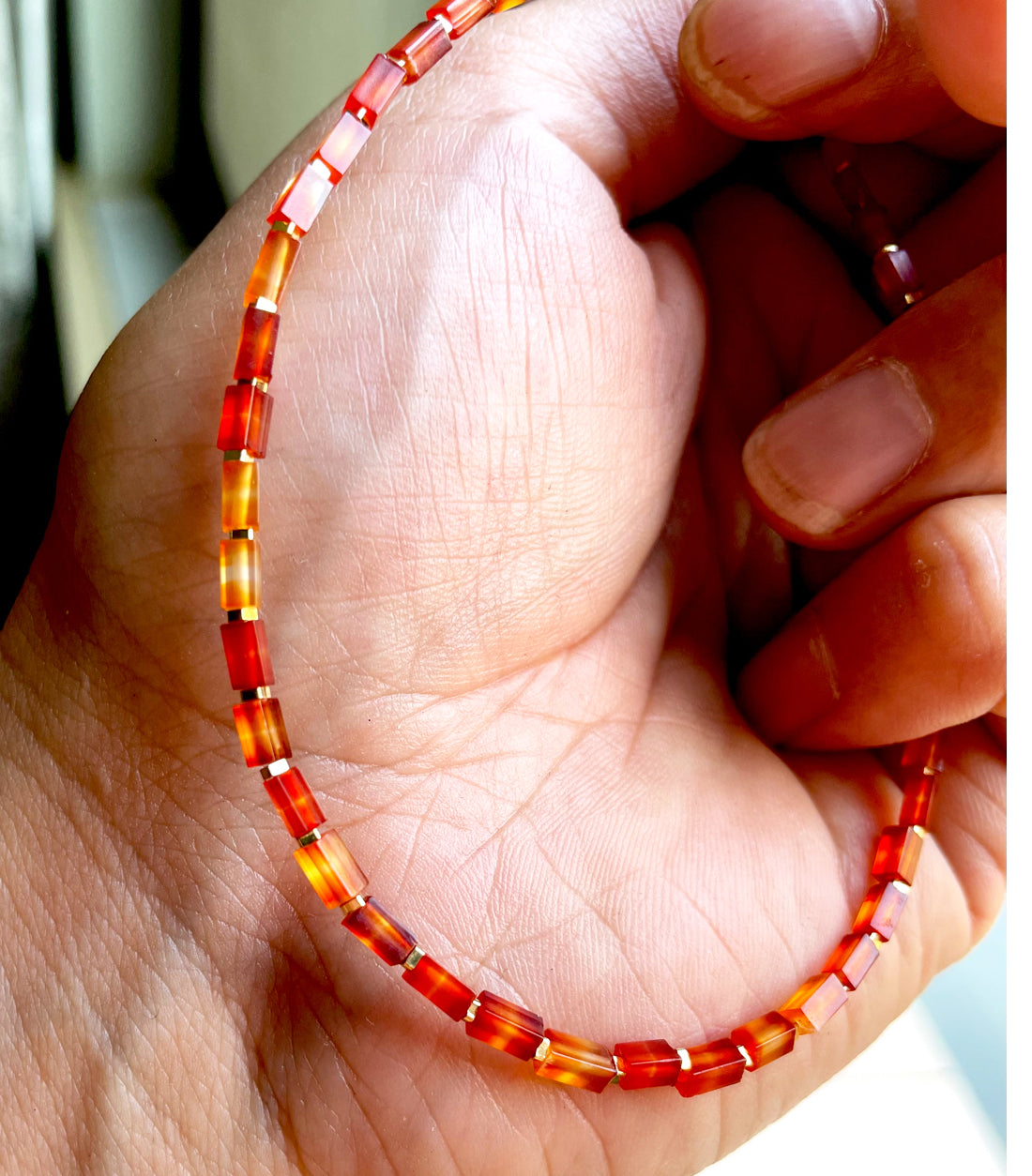 Himalaya Old Antiqe Natural Sardonyx Red Agate Beads Necklace Real Carnelian Bracelet Mala Prayer Beads Tibetan