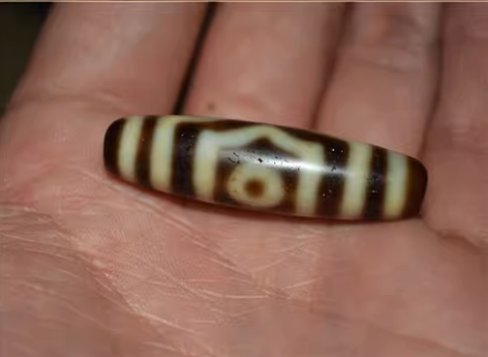 Real Ancient Himalaya Three Eyes Dzi Bead Amulet Pendant Tibet Old Antique Genuine Agate 3 Eyed Pure Gzi Talisman Bracelet