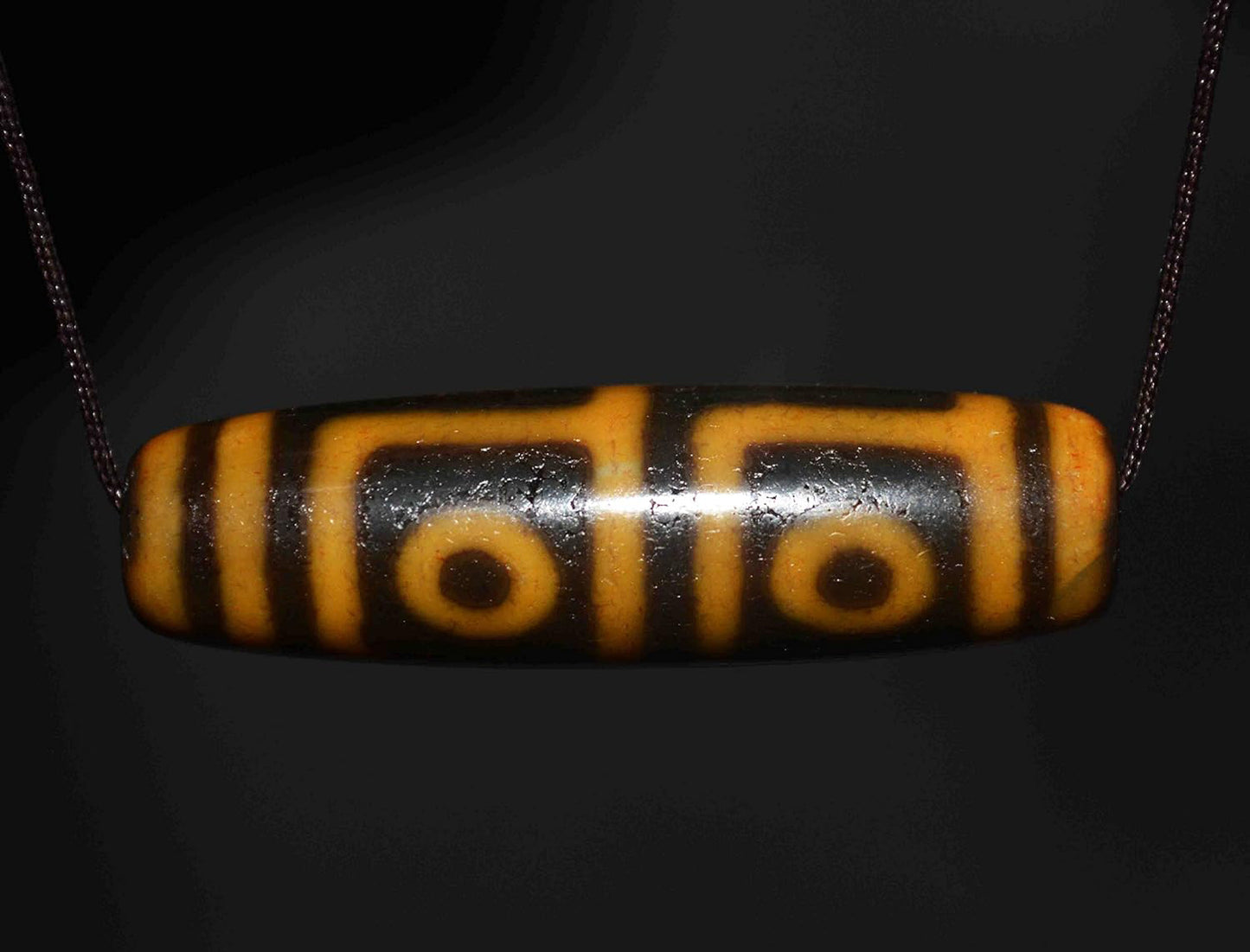 Real Ancient Himalayan Four Eye Dzi Bead Amulet Pendant Tibet Agate Pure 4 Eyed Gzi Old Antique Talisman Bracelet