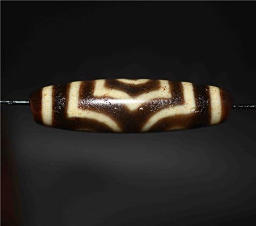 Real Ancient Himalayan Three Eyes Dzi Bead Pendant Amulet Tibet Old Antique Genuine Agate Nepal 3 Eyed Pure Gzi Talisman Bracelet