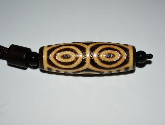 Real Ancient Tibetan Dragon Eyes Dzi Bead Amulet Pendant Himalaya Genuine Old Antique Agate Nepal Six Eyed Pure Gzi Talisman Bracelet