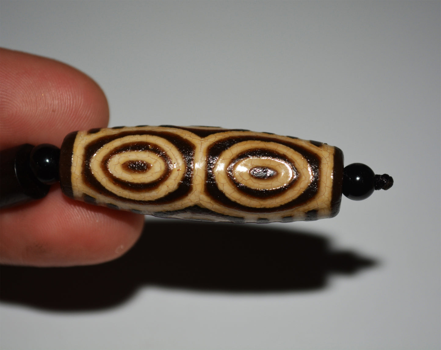 Real Ancient Tibetan Dragon Eyes Dzi Bead Amulet Pendant Himalaya Genuine Old Antique Agate Nepal Six Eyed Pure Gzi Talisman Bracelet