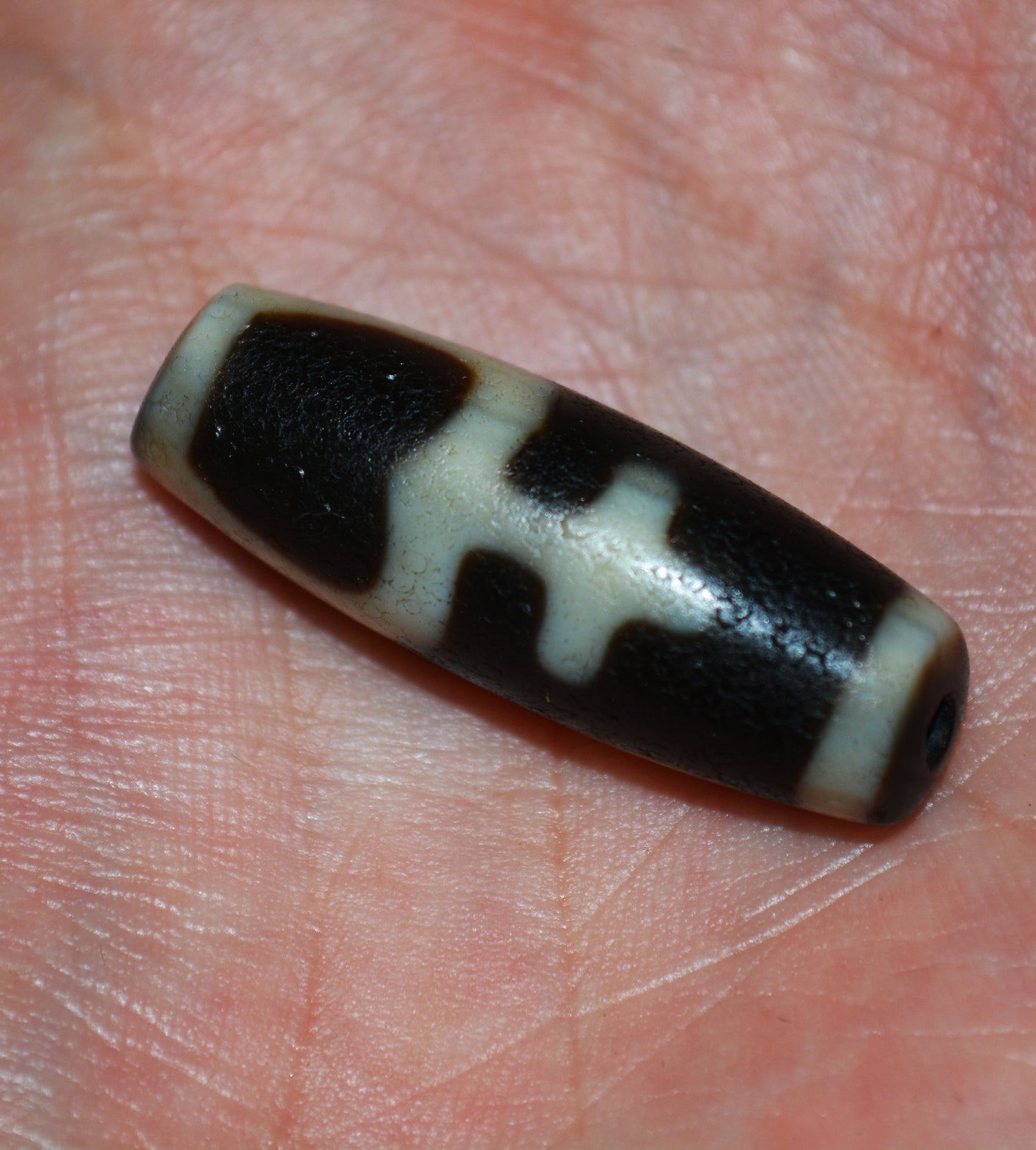 Real Ancient Tibetan Nectar Bottle Dzi Bead Amulet Himalayan Pure Baoping Gzi Pendant Old