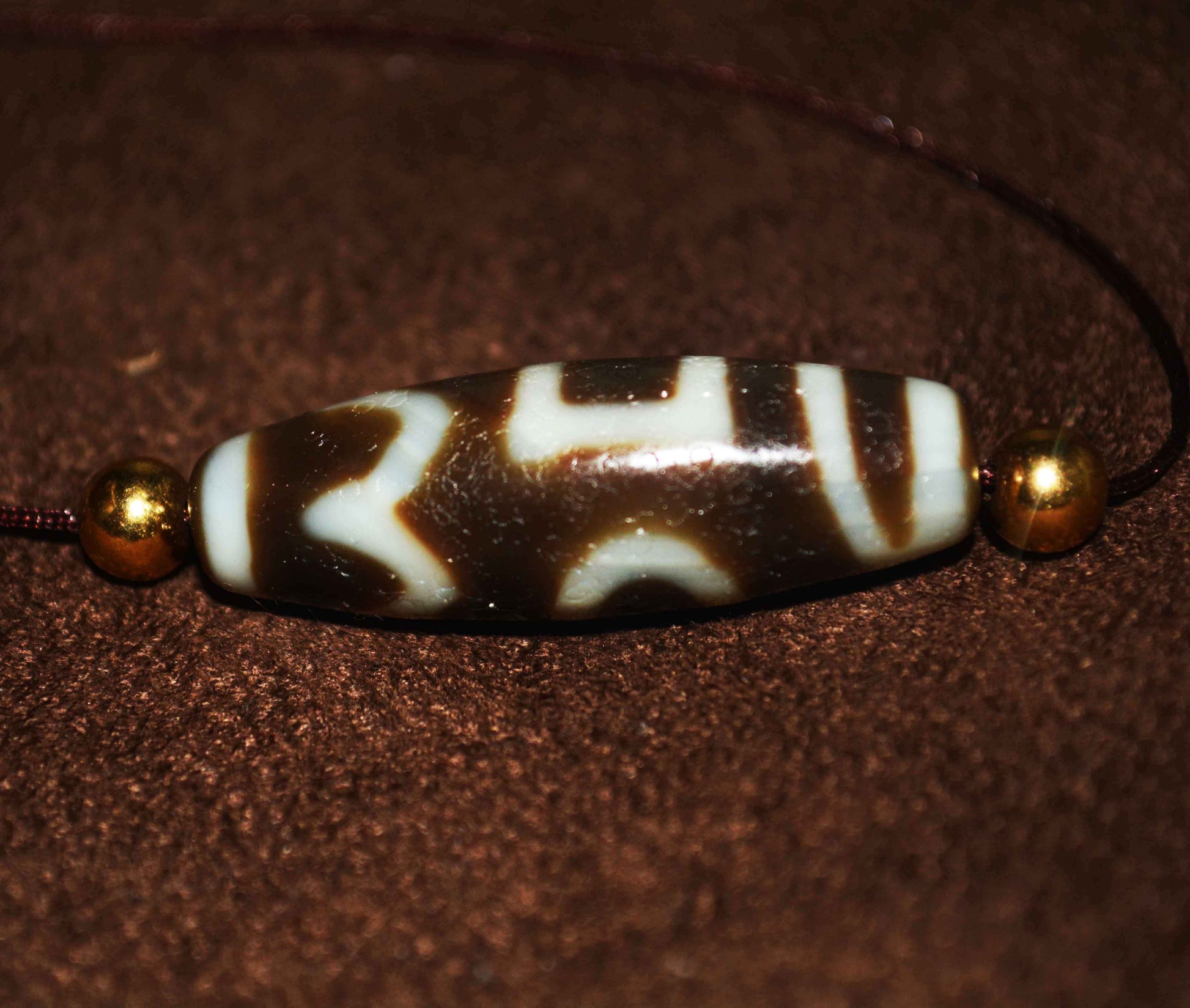 Real Ancient Tibetan Sakor Namkor Dzi Bead Amulet Himalaya Old Antique Genuine Agate Nepal Pure Heaven and Earth Gzi Pendant Talisman Bracelet