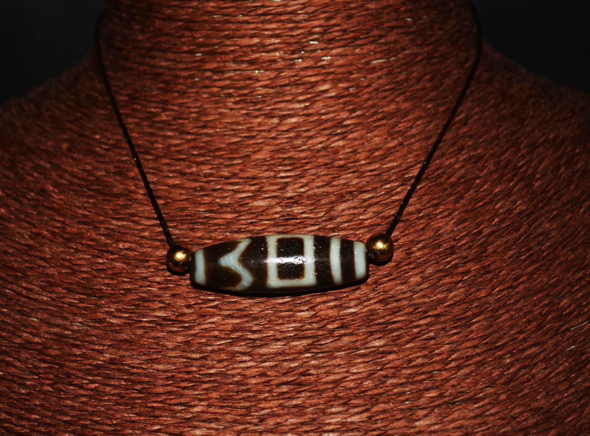 Real Ancient Tibetan Sakor Namkor Dzi Bead Amulet Himalaya Old Antique Genuine Agate Nepal Pure Heaven and Earth Gzi Pendant Talisman Bracelet