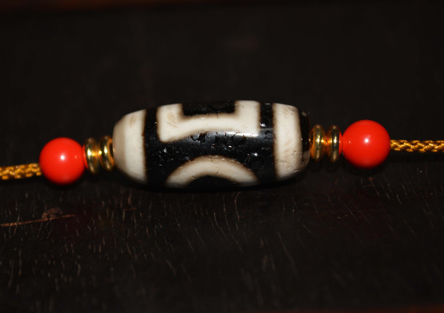 Real Ancient Tibetan Sakor Namkor Dzi Bead Amulet Heaven and Earth Himalaya Pure Gzi Pendant Genuine Old Antique Agate Talisman Bracelet