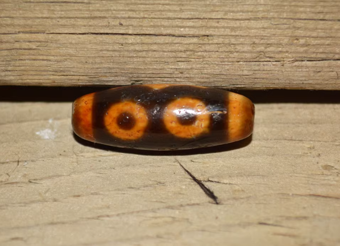 Real Ancient Tibetan Three Eyes Dzi Bead Amulet Pendant Himalayan Old Agate 3 Eyed Pure Gzi Talisman Bracelet
