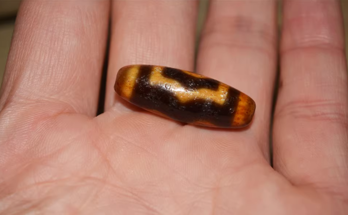 Real Ancient Tibetan Three Eyes Dzi Bead Amulet Pendant Himalayan Old Agate 3 Eyed Pure Gzi Talisman Bracelet