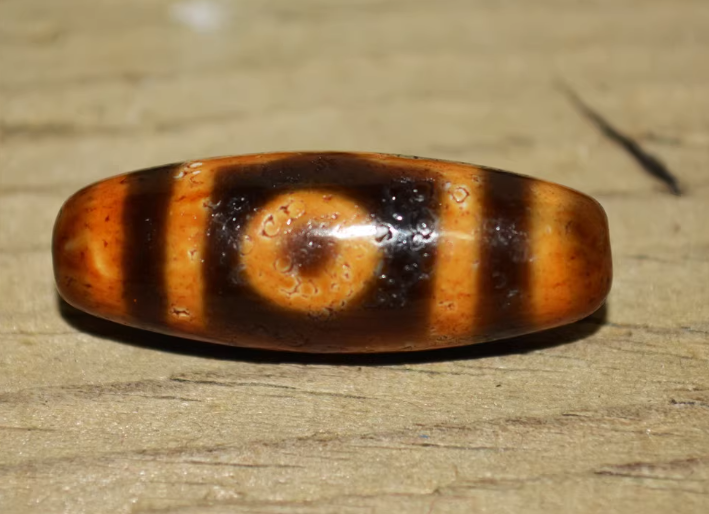 Real Ancient Tibetan Three Eyes Dzi Bead Amulet Pendant Himalayan Old Agate 3 Eyed Pure Gzi Talisman Bracelet