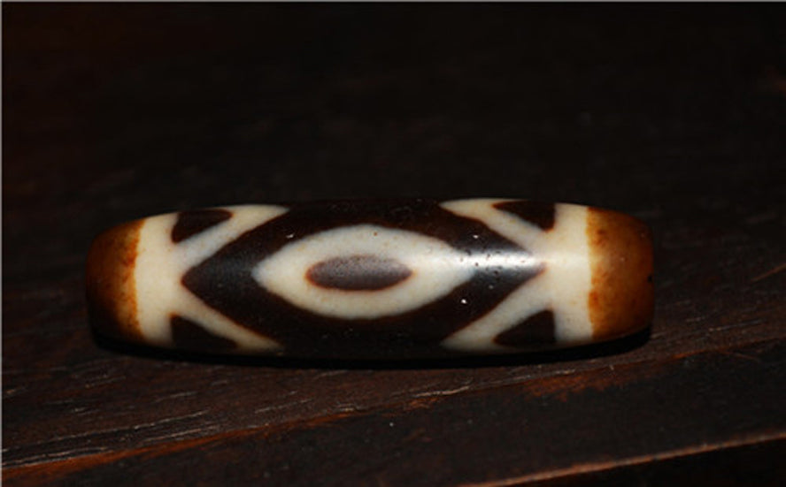Real Ancient Tibetan Three Nine Eyes Dzi Bead Amulet Himalaya Diamond 9 Eyed Pure Gzi Pendant Genuine Old Antique Agate Talisman Bracelet