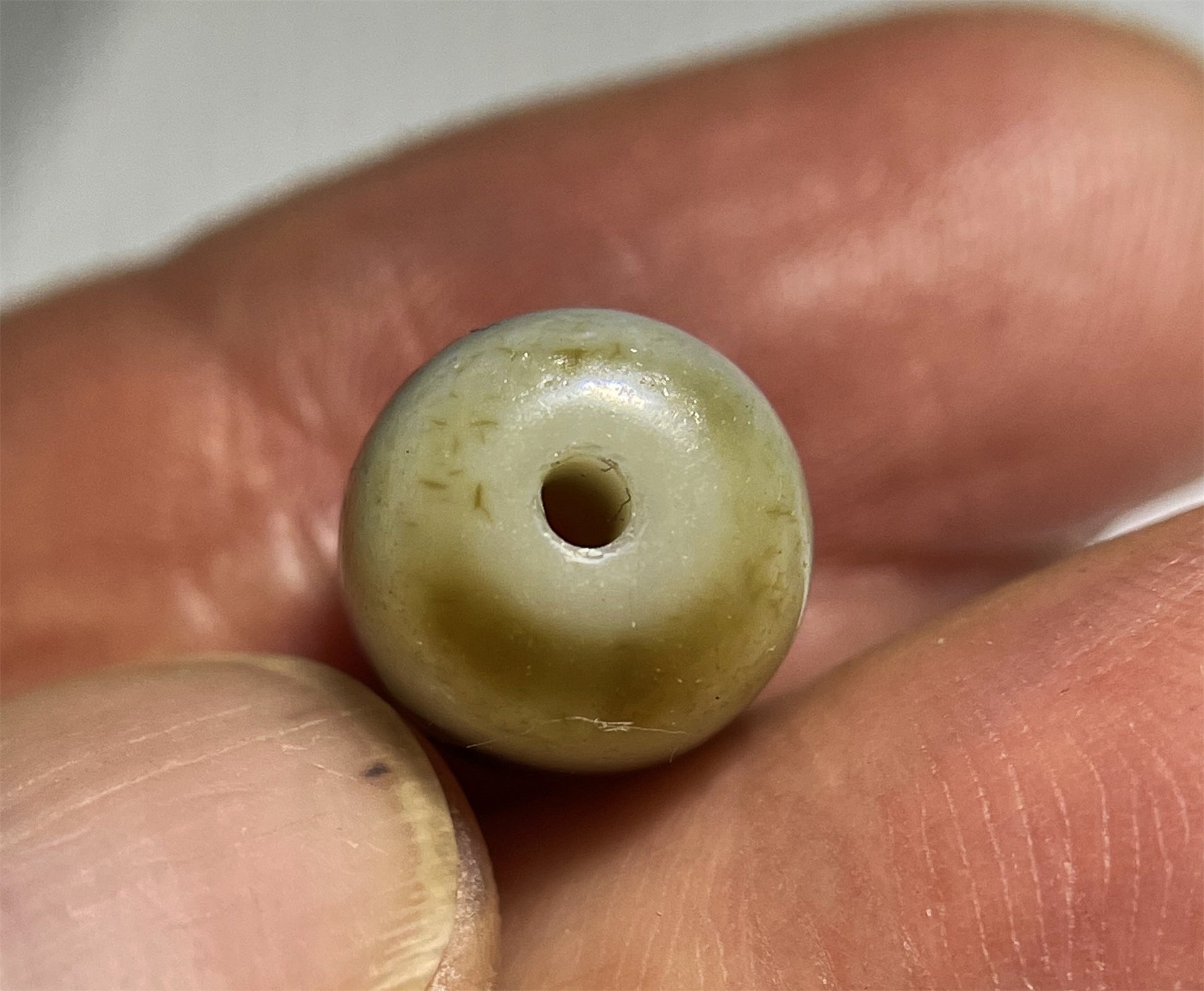 Real Ancient Tibetan Tiger Tooth Dzi Bead Agate Water Wave Amulet Himalaya Genuine Gzi Pendant