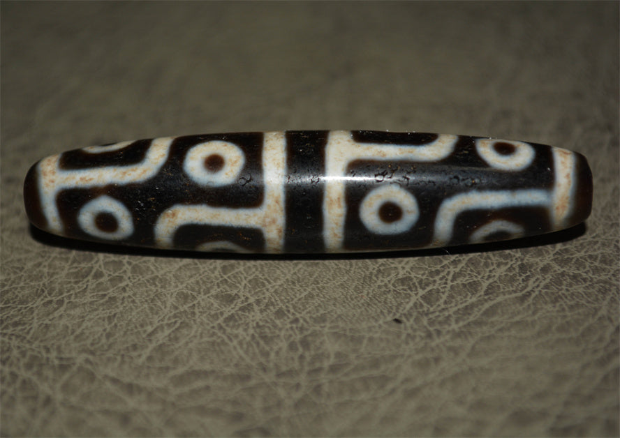 Real Ancient Tibetan Twelve Eyes Dzi Bead Amulet Himalaya Pure 12 Eyed Gzi Pendant Genuine Old Antique Agate Talisman