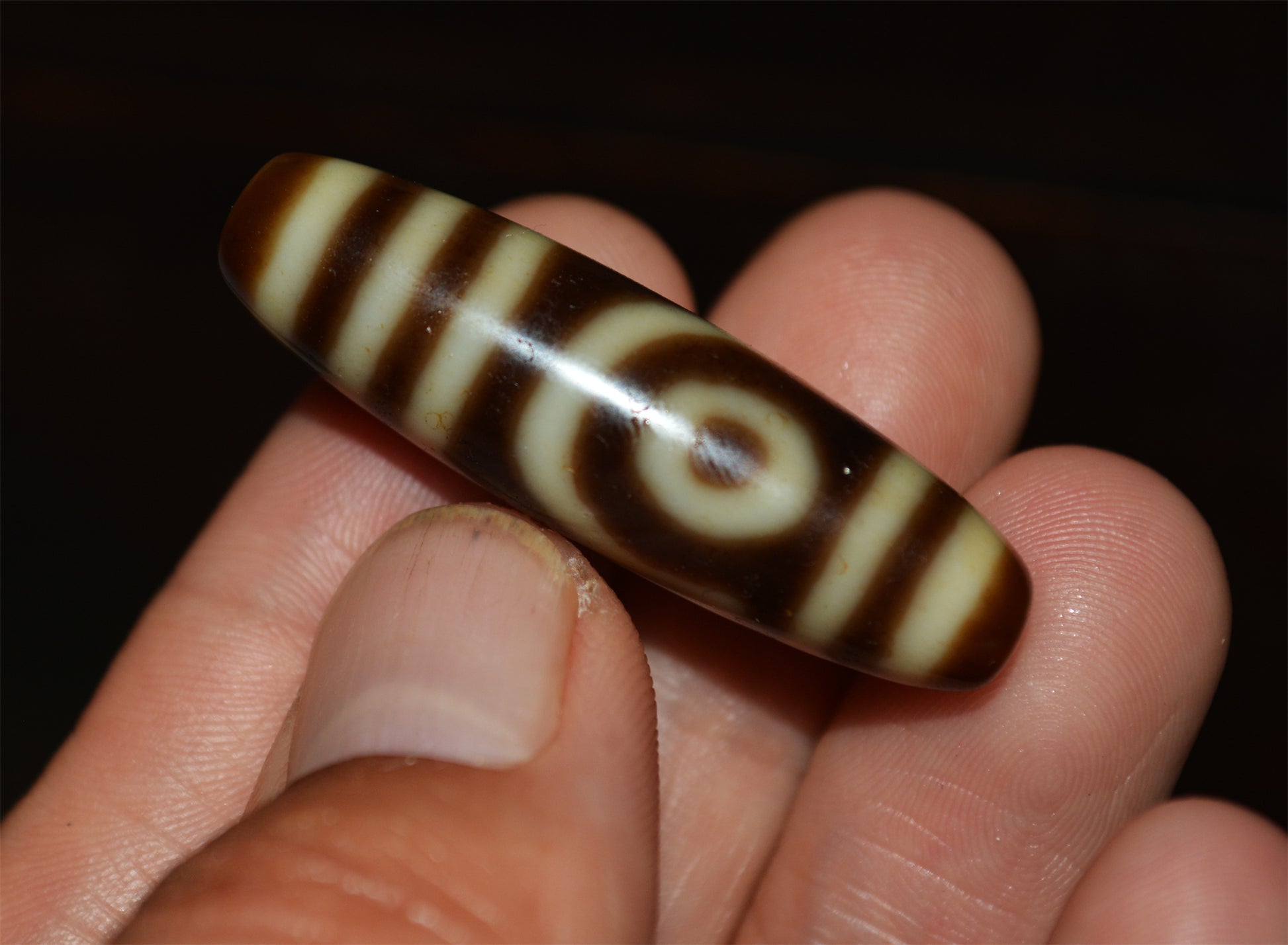 Real Ancient Tibetan Two Eyed Dzi Bead Amulet Himalayan Pendant Agate Pure 2 Eyes Gzi Old Genuine Talisman Bracelet