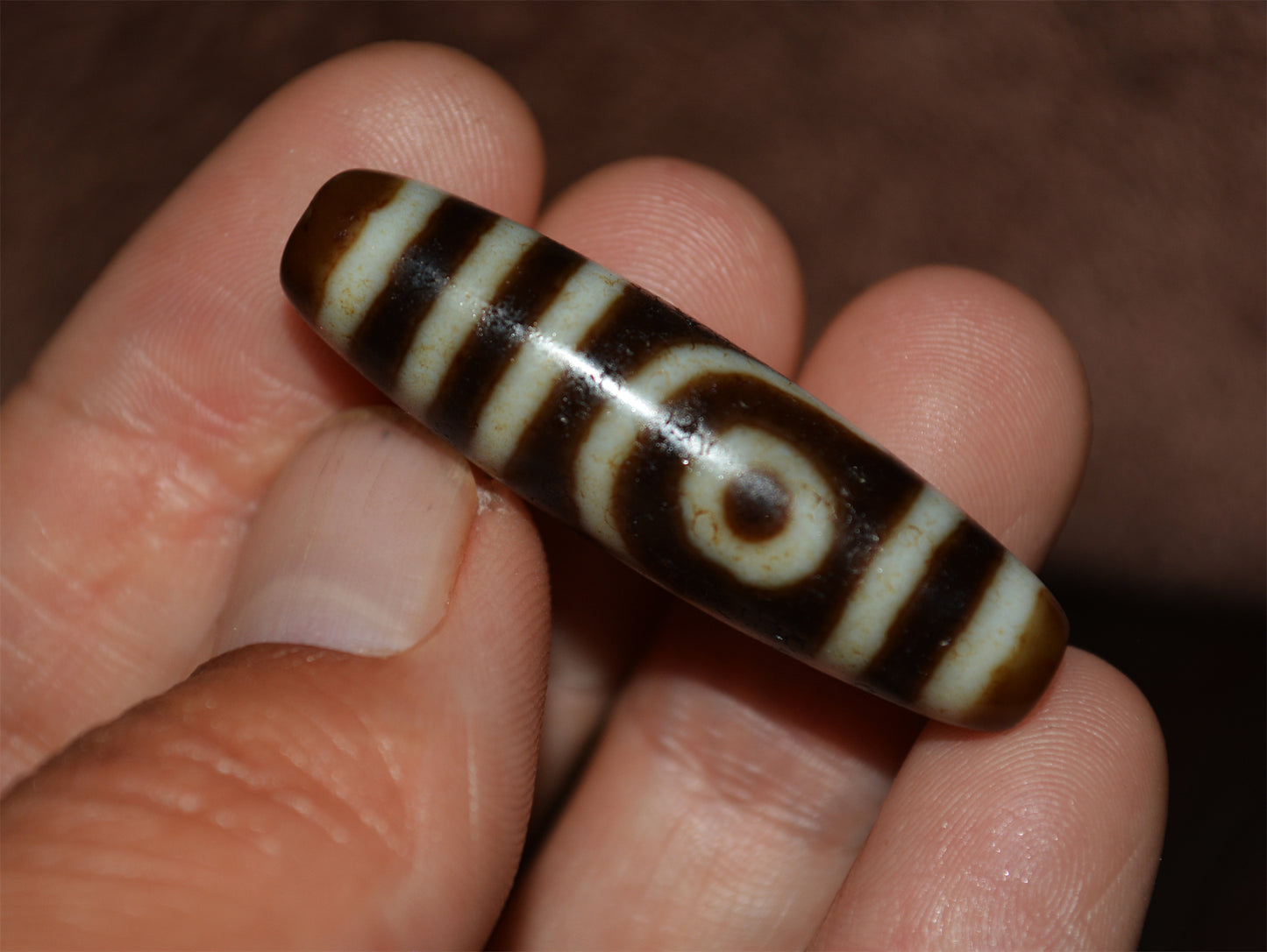 Real Ancient Tibetan Two Eyes Dzi Bead Amulet Himalayan Pendant Agate Pure 2 Eyed Gzi Old Genuine Talisman Bracelet