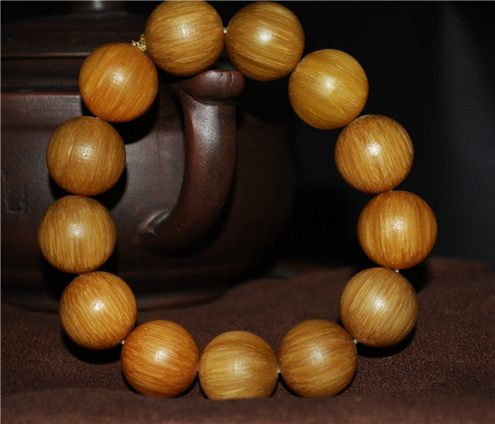 Real Chinese Old Antique Horn Bracelet Mala Prayer Beads Tibetan Genuine Himalayas Rosary
