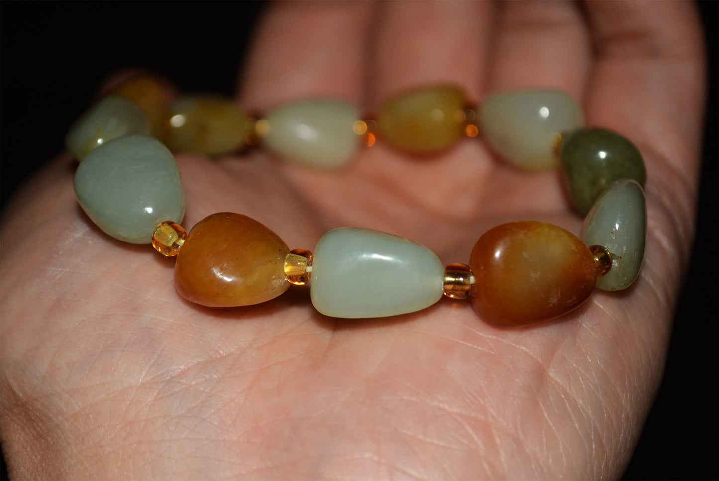 Real Chinese Old Antique White Hetian Jade Bracelet Nephrite Hotan Mala Prayer Beads Rosary Genuine River Pebble Mutton Fat  Authentic Natural