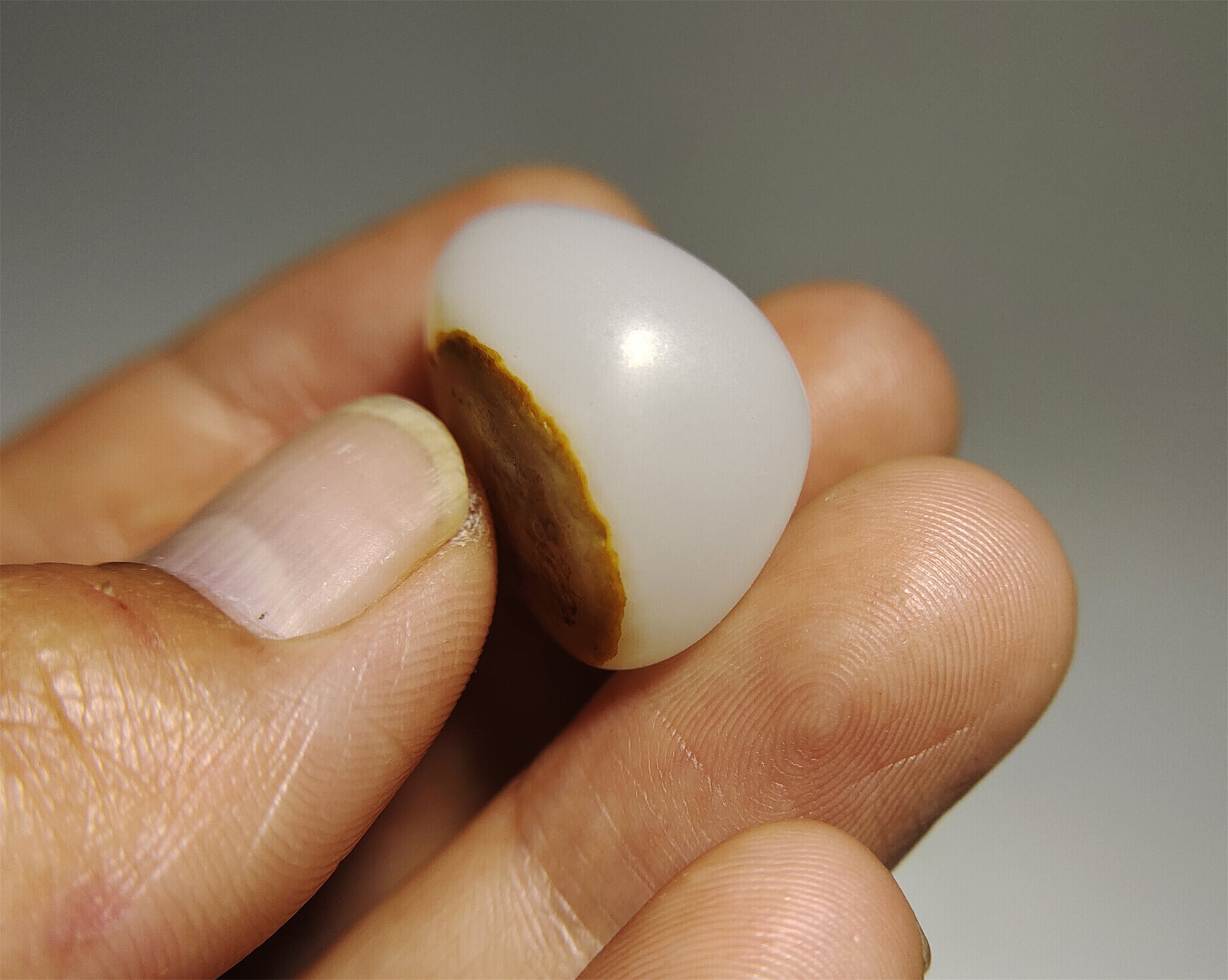 Real Chinese Old Antique White Hetian Jade Pendant Nephrite Hotan Beads Genuine River Pebble Mutton Fat  Authentic natural